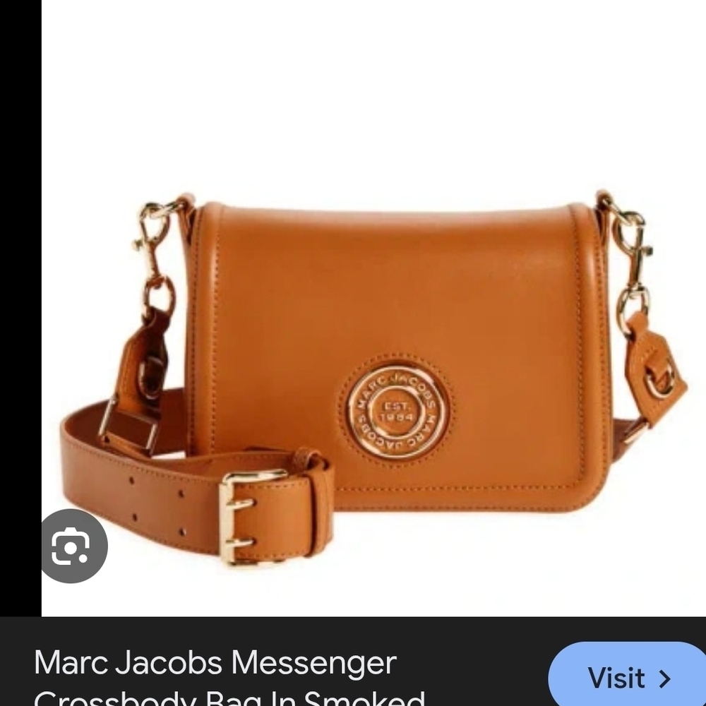 Marc Jacobs Smoked Tan Leather Crossbody Bag